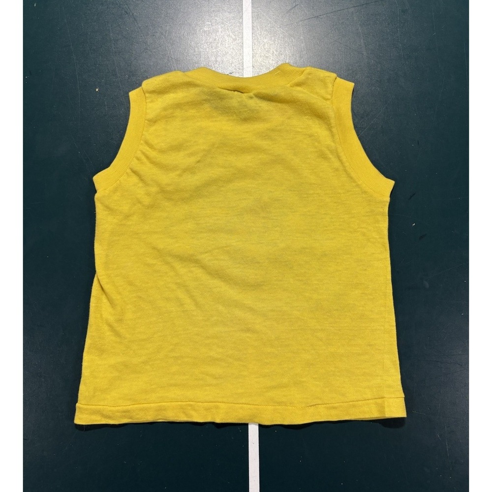 Vintage 70s 80s Tank Top T Shirt Surf Beach Shark Tribal Kids Youth Boys 5/6 Old - Picture 7 of 9